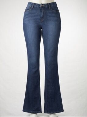 Like New!  Wit & Wisdom Ab-Solution Dark Blue High-Rise Flare Jeans 16